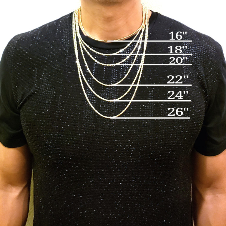 Tennis Chain Size Chart