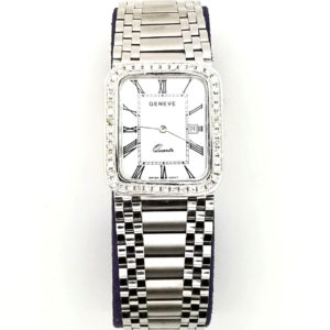 Men's Geneve Watch/ White Dial
