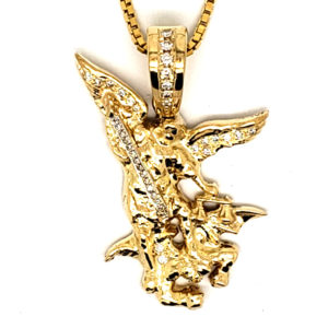 Saint Michael Slaying Satan Pendant