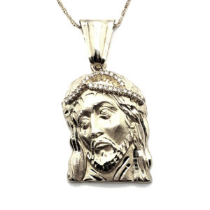 Head of Jesus Pendant (WG)