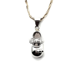 Baby Shoe Pendant (WG)
