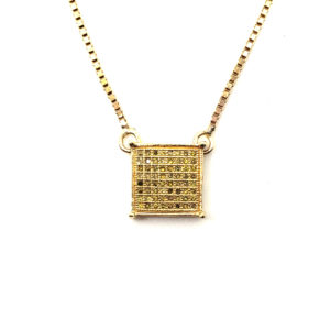 0.32 CT Square Style Necklace