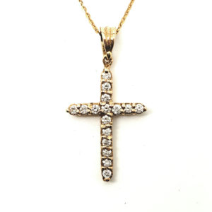 1.28 CT Diamond Cross