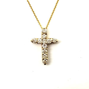 1.10 CT Diamond Slider Cross