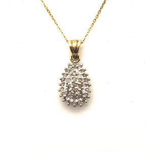Pear Shape Cluster Pendant