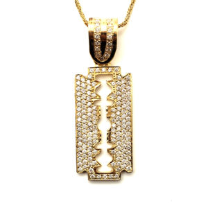 Jumbo Razor Blade Pendant