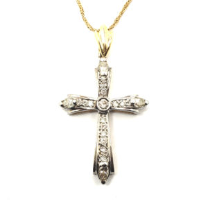 Marquise Diamond Tipped Cross