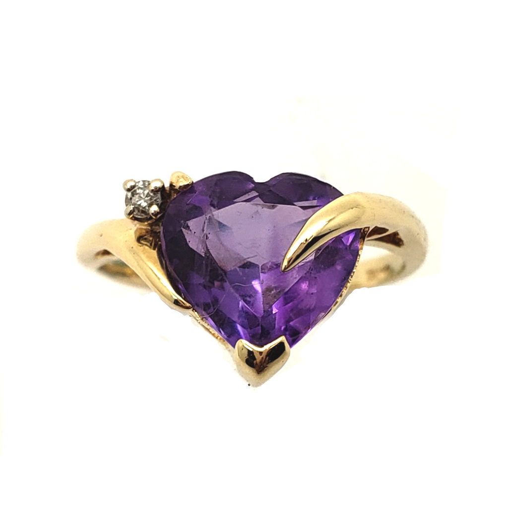 Purple Heart Ring - Ryu's Jewelry