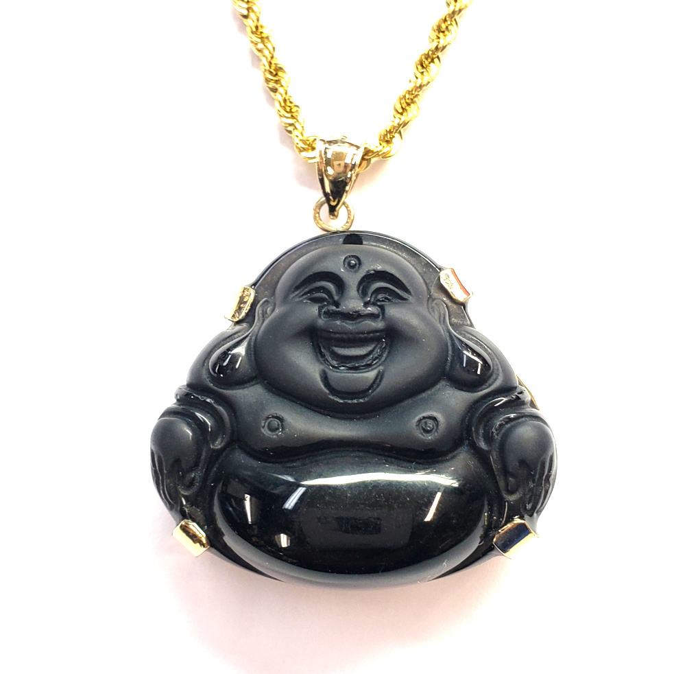 Black buddha pendant hotsell
