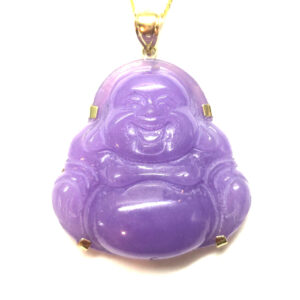 Mega Purple Jade Buddha Pendant