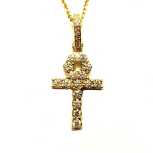 Mini Diamond Ankh Pendant