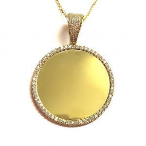 Large CZ Picture Pendant $650
