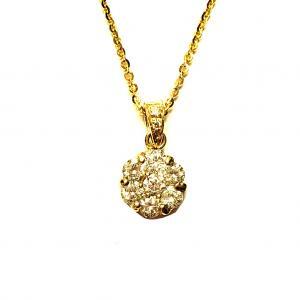 Mini Diamond Flower Pendant