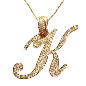 Jumbo Initial K Pendant