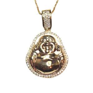 Medi Gold Fat Buddha Pendant