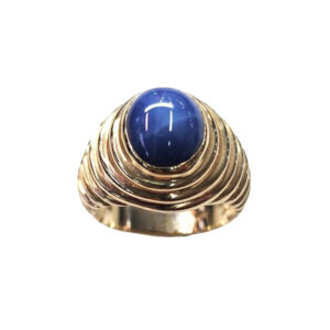 Blue Star Sapphire Ring