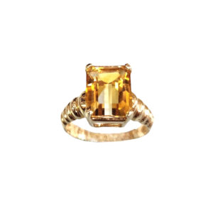 Citrus Citrine Ring