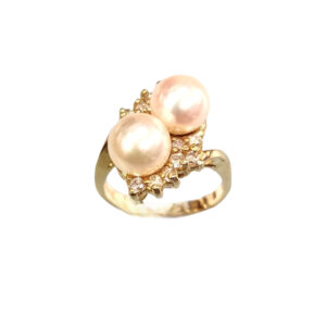 "Peas In A Pod" Pearl Ring