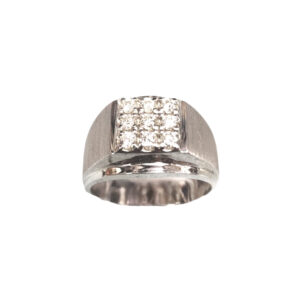 Tic-Tac-Toe Diamond Ring (WG)
