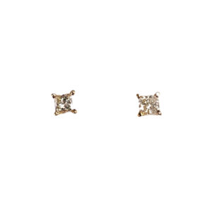 0.60 CT Princess Diamond Stud Earrings