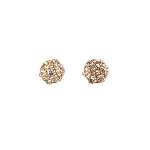 0.70 CT Diamond Flower Earrings