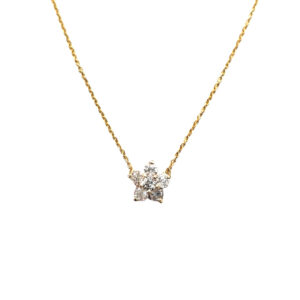 Diamond Flower Necklace