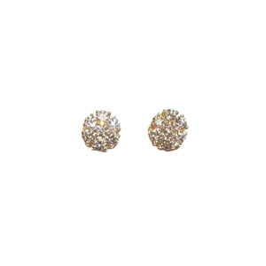 0.42 CT Diamond Flower Earrings