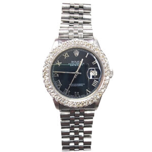 Rolex Datejust 16014/Roman Numeral Black Dial