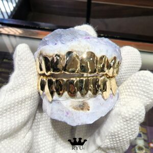 8 Teeth Top & Bottom Grill Set/High Polish