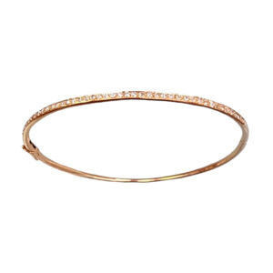 Thin Thin Diamond Bangle (RG)