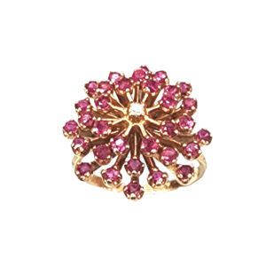 Ruby Flower Ring