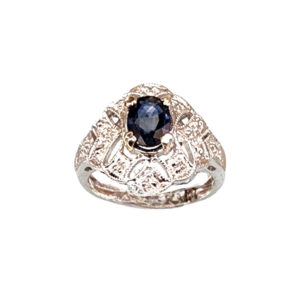 Blue Sapphire Ring (WG)