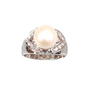 White Pearl Ring (WG)