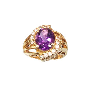 Oval Amethyst Ring