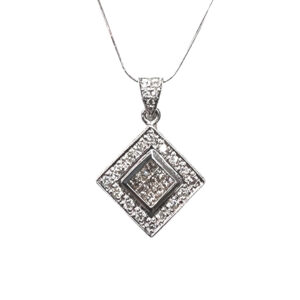 Diamond Shape Pendant (WG)