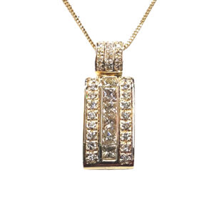 Diamond Bar Pendant