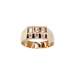 Three Row Diamond Ring