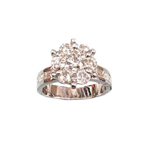Diamond Flower Ring (WG)