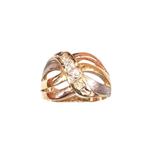 Tricolor Wave Ring