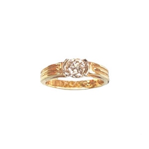 Semi-Bezel Diamond Ring