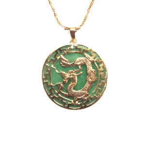 Green Jade "Spirit of Dragon" Pendant