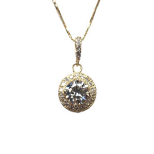 Diamond Halo Pendant