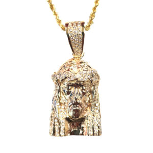 Eyes Closed Jesus Pendant