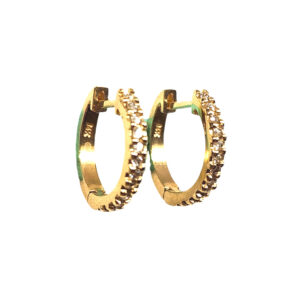Mini Diamond Huggie Earrings