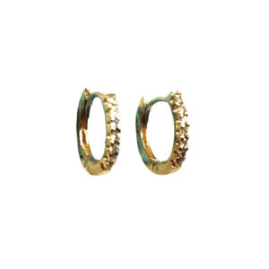 Micro Diamond Huggie Earrings