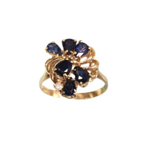 Hurricane Blue Sapphire Ring