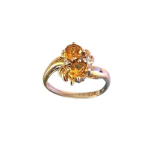 Sunset Citrine Ring