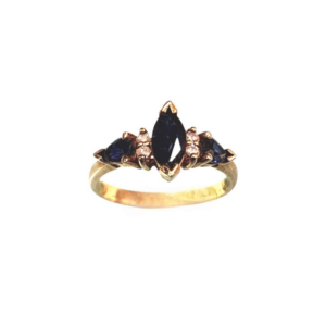 Blue Marquise Sapphire Ring