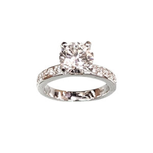 Classic LAB Diamond Ring (WG)
